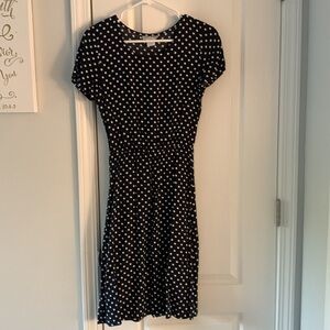 Decade‎ Designs Navy polka dot Dress 4 retro style vintage midi summer classic